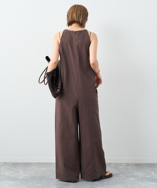 サロペット・オーバーオール・オールインワン AmeriVINTAGE SIDE CUT OFF SUSPENDER PANT Ameri（アメリ）の「SIDE CUT OFF SUSPENDER PANTS（サロペット