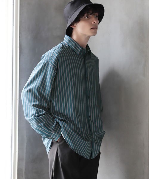 RAGEBLUE（レイジブルー） シャツ 「LUXURY+EASY」LOOSE STRIPE SHIRTS