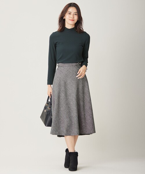 ANY SIS（エニィスィス） スカート 「洗える」ベルトポイントフレア