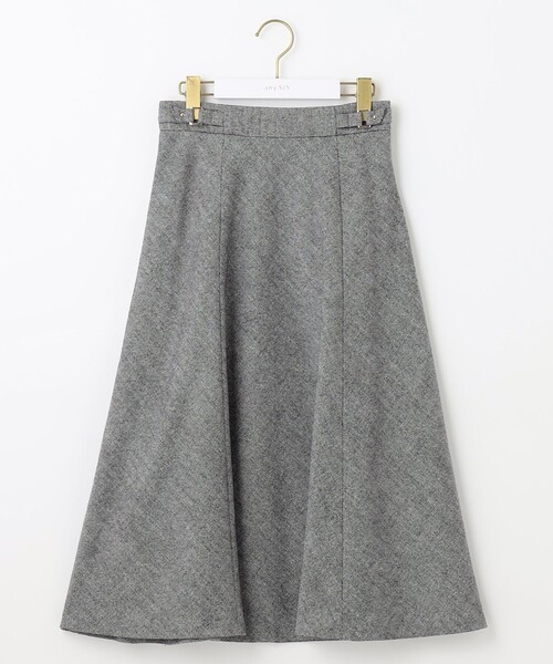 ANY SIS（エニィスィス） スカート 「洗える」ベルトポイントフレア