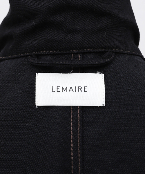 【美品】【46】24AW LEMAIRE ブラック Dispatch ピーコート 感謝の声続々！ LEMAIRE 美品】【46】24AW ブラック ピーコート