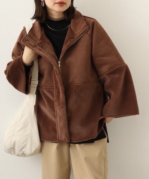 Anna Nicola（アンナニコラ） ムートンコート ボアコート フェイク