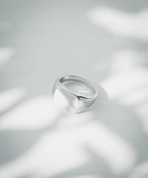 MUG 指輪 リング 「CALM」BRASS Square Signet Ring レディース