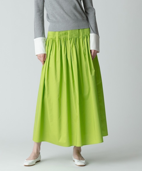 allureville（アルアバイル） スカート タフタピンタックギャザー