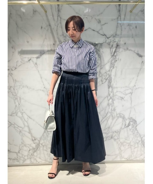 allureville（アルアバイル） スカート タフタピンタックギャザー