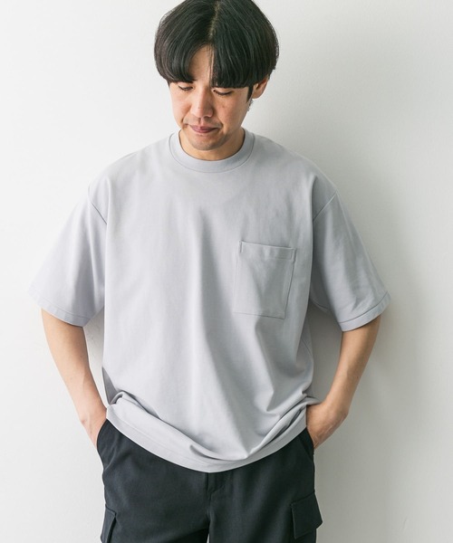 URBAN RESEARCH DOORS tシャツ 「イージーケア」ポンチポケット