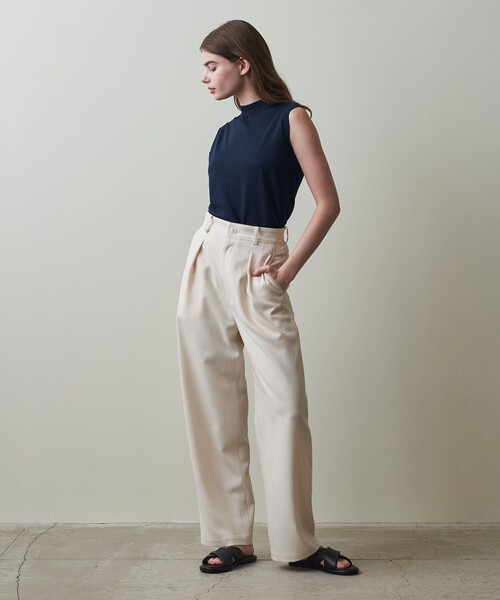 Steven Alan 半袖シルクニット Steven Alan＞コットンシルク ノースリーブ ニット