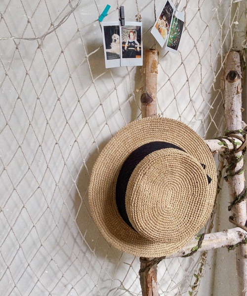 ORIENT MILLINERY 帽子 ハット NACHO「ナチョ」ラフィアこま編みキャノ