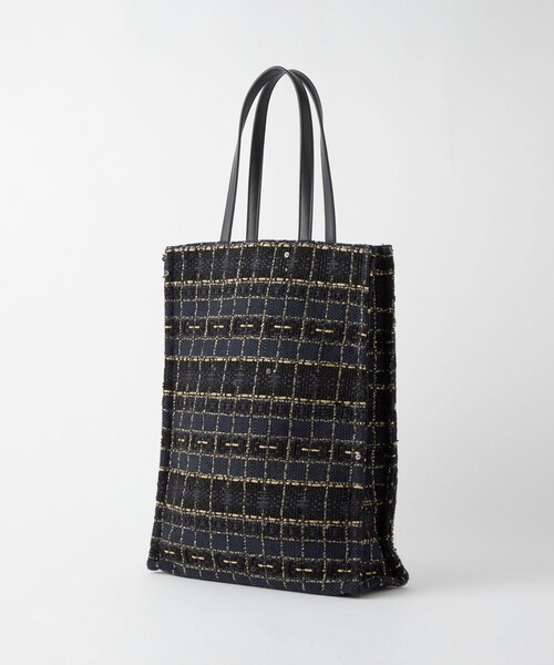 トートバッグ バッグ ミックスツイード トートバッグ レディース  