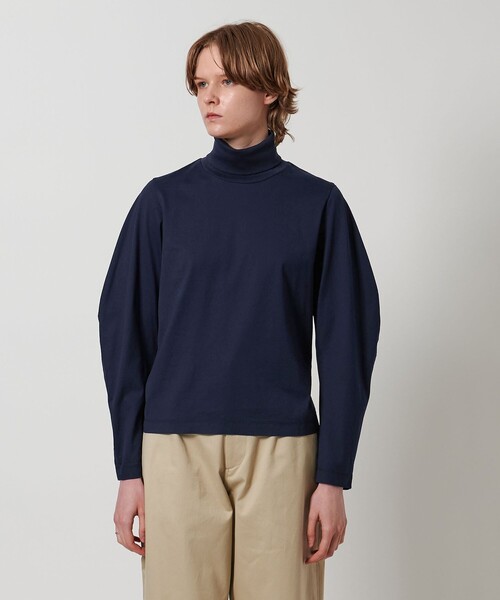 LOEFF（ロエフ） tシャツ 「LOEFF」クレセントスリーブ タートルネック