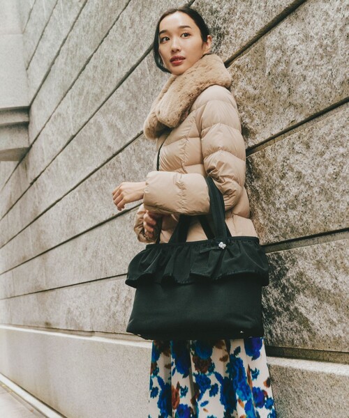 TO BE CHIC（トゥー ビー シック） トートバッグ ギャザーフリル 