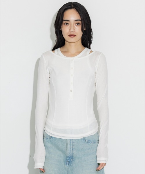 STUDIOUS（ステュディオス） ヘンリーネック tシャツ 「STUDIOUS