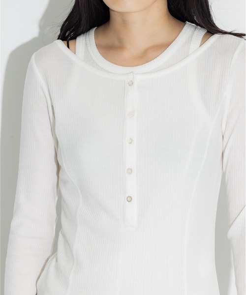 STUDIOUS（ステュディオス） ヘンリーネック tシャツ 「STUDIOUS