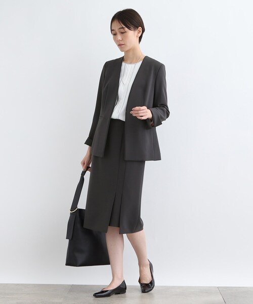 INDIVI（インディヴィ） スーツ 「洗える／日本製／定番スーツ