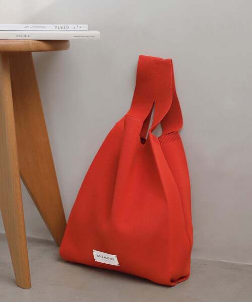 せっちゃんさま専用＊ハンドメイド＊anemoneトートバッグ ANEMONE（アネモネ） トートバッグ シンプルニットトートバッグ「M