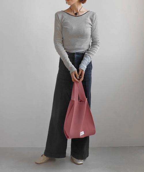 美品　ANEMONE WOOL TWEED 本革　トートバッグ　ハンドバッグ ANEMONE トートバッグ シンプルニットトートバッグ「M」「動画