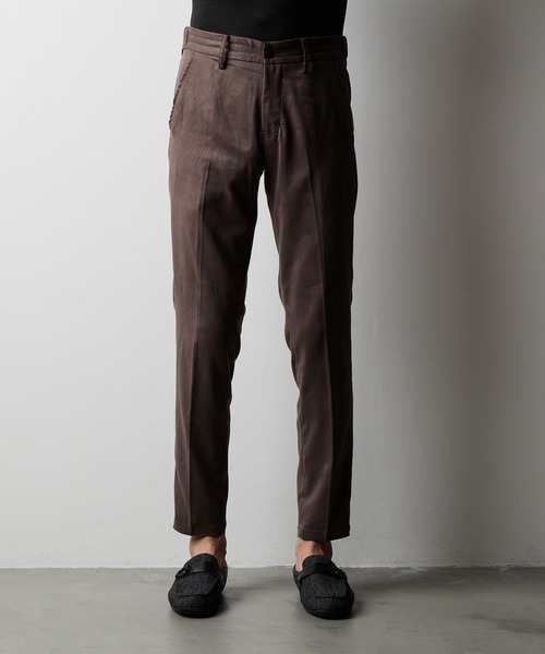 HIDEAWAYS NICOLE スラックス コマスエードイージースラックス メンズ