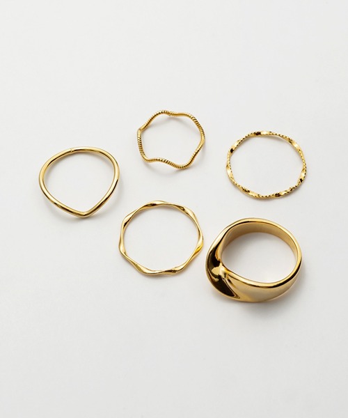 指輪 リング ねじれリング 5セット / five ring set レディース | ciite' | 03