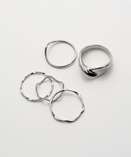 指輪 リング ねじれリング 5セット / five ring set レディース | ciite' | 06