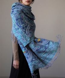 Bou Jeloud ストール マフラー インド刺繍ストール レディース