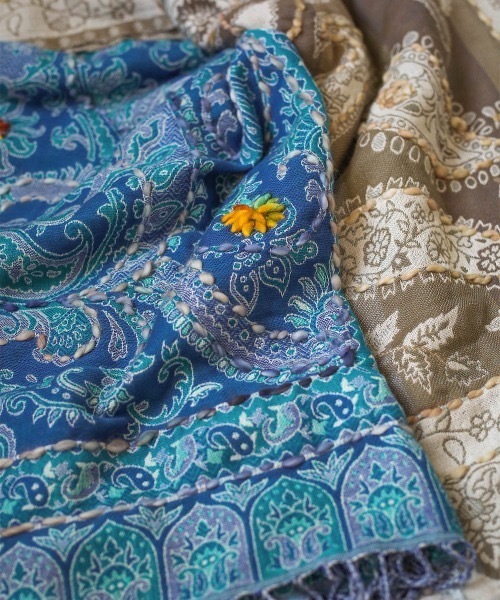 Bou Jeloud ストール マフラー インド刺繍ストール レディース