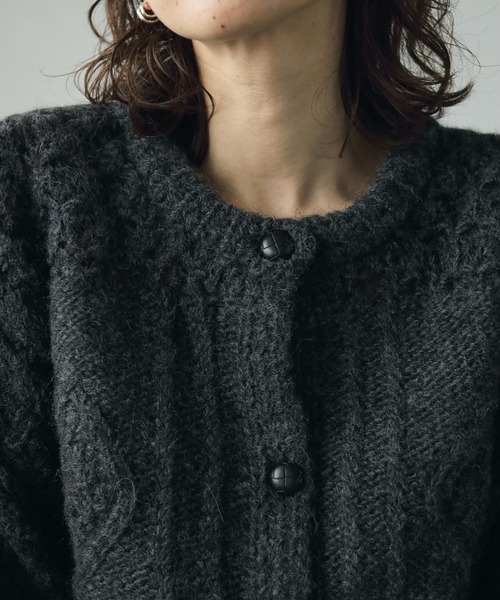 トップス St.Johns3rdClub WESTERN CREW cardigan Harley Waterfall Open Front Cardigan Black | ALLSAINTS US