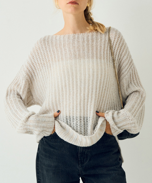 Rouge vif（ルージュ ヴィフ） ニット セーター シアーモヘヤミックス