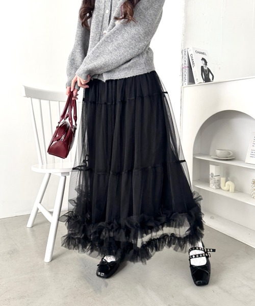 Loueme スカート 「9色展開 /26SS新色ラベンダー追加」ボリューム