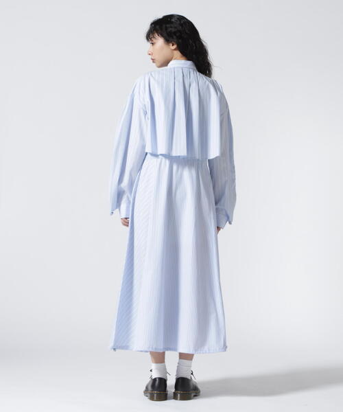 【AULA AILA】アウラアイラ シャツワンピース 足長効果抜群♪ AULA AILA ワンピース AILA（アウラ アイラ）別注ウエストドロ