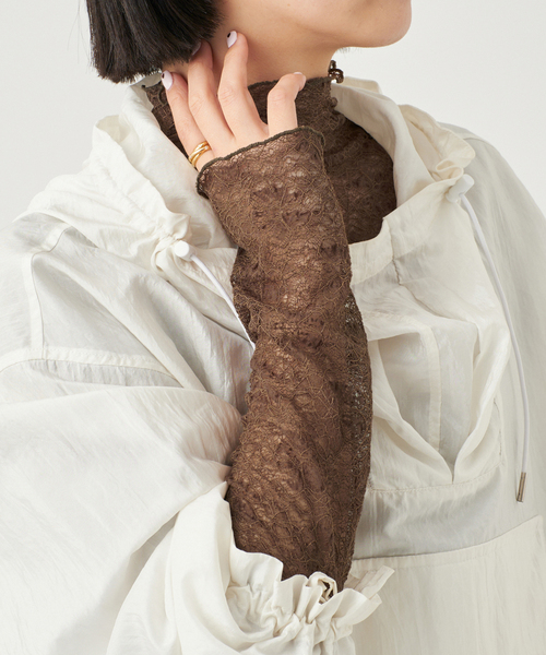 tシャツ IENA LA BOUCLE シュリンクレースカットソー レディース