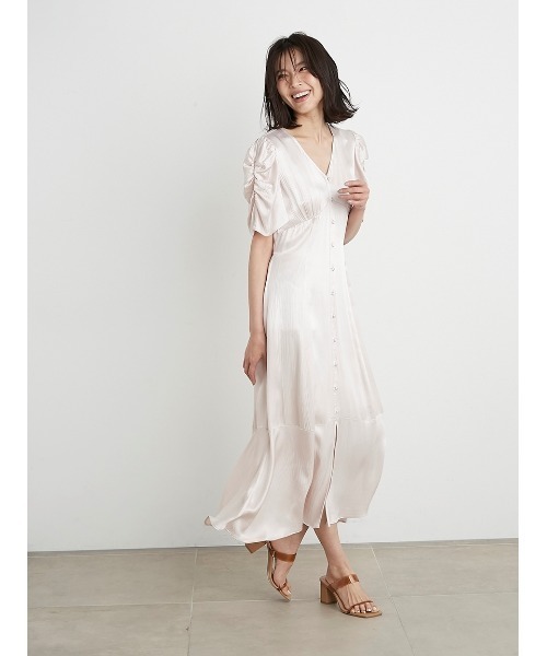 [SNIDEL] короткий рукав One-piece 0 grayish бежевый женский 