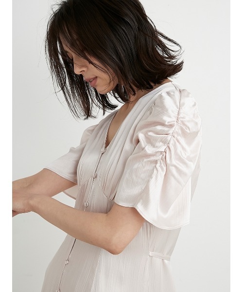 [SNIDEL] короткий рукав One-piece 0 grayish бежевый женский 