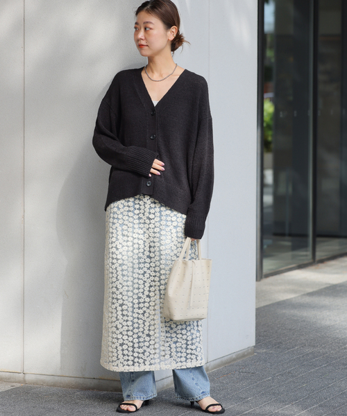 JOURNAL STANDARD relume スカート フラワーレースナロー
