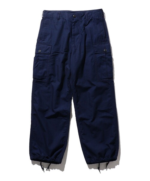 BEAMS+ カーゴパンツ インディゴ リップストップ ミリタリー 6