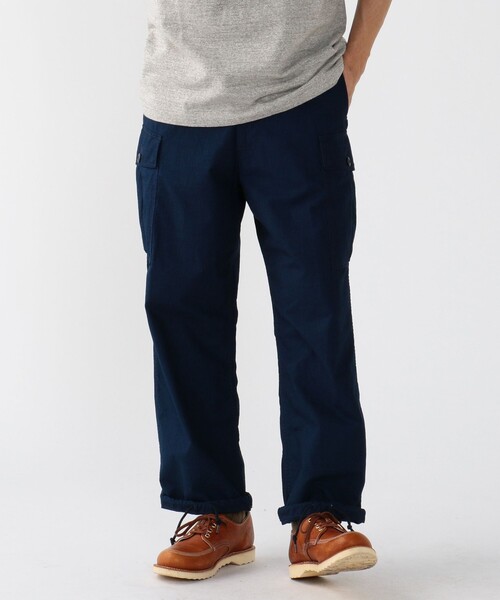 BEAMS+ カーゴパンツ インディゴ リップストップ ミリタリー 6