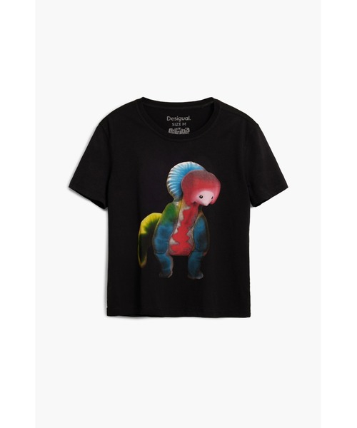 tシャツ 「Desigual×Collina Strada」MONSTERCOLLINA Tシャツショートスリーブ ブラック レディース