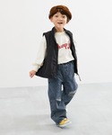 パンツ ケミカル ダメージ ストレートデニム ...の詳細画像1