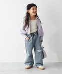 パンツ ケミカル ダメージ ストレートデニム ...の詳細画像2
