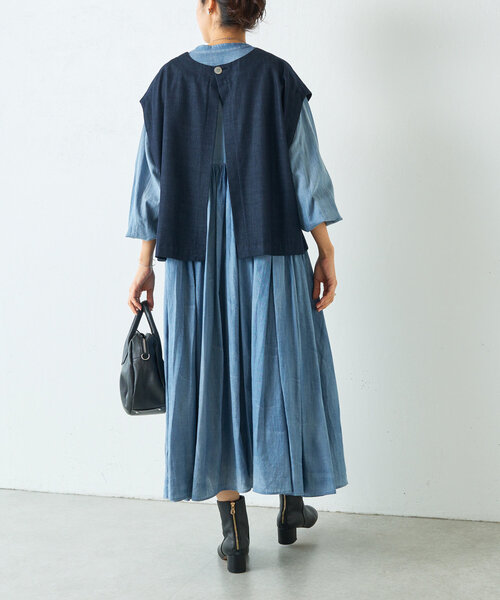 ブラウス シャツ ショートベスト レディース