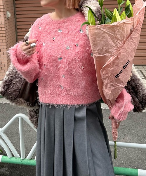 Alley Tokyo ニット セーター 宝石散りばめニット レディース