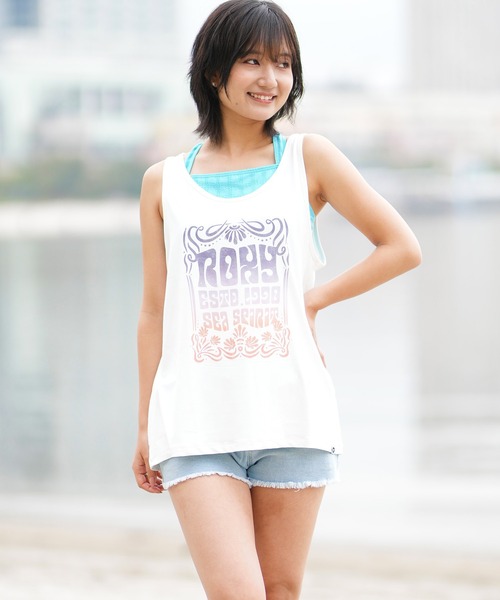 タンクトップ ノースリーブ ROXY/ロキシー SEA SPRIT TANK UVケアラッシュガード RLY252622T レディース