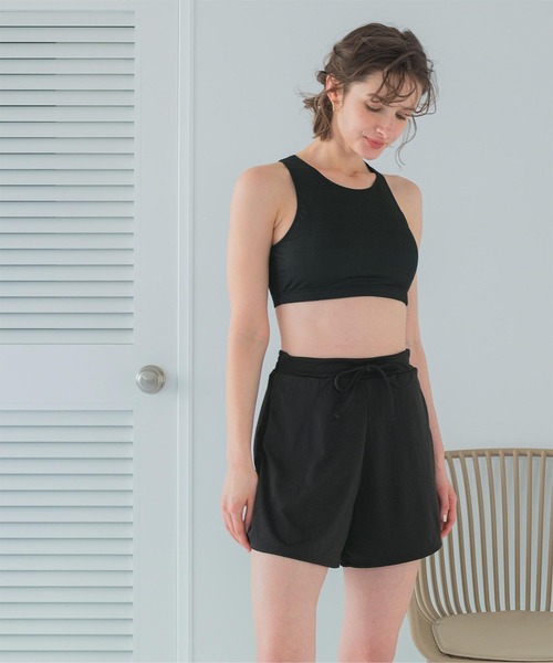SEA DRESS 水着 4点セット/半袖Tシャツ×ショートパンツ×ビキニ