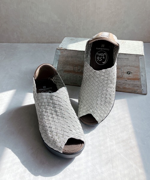 Gomu 56（ゴムゴム） 厚底 サンダル ミュール 洗える 2WAY 厚底