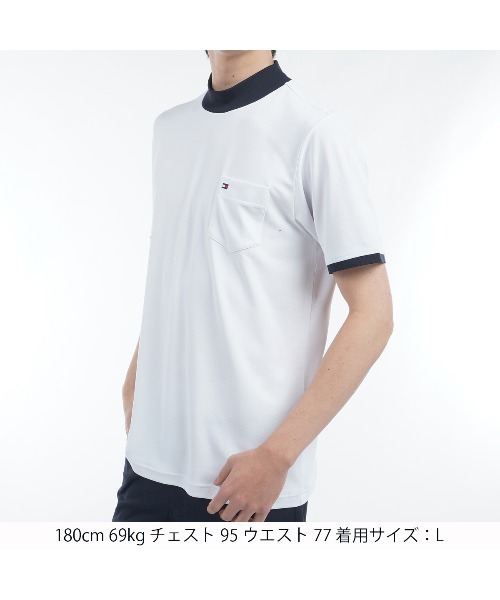 エッセンシャル 半袖モックネックシャツ メンズ TOMMY HILFIGER GOLF エッセンシャル 半袖モックネックシャツ