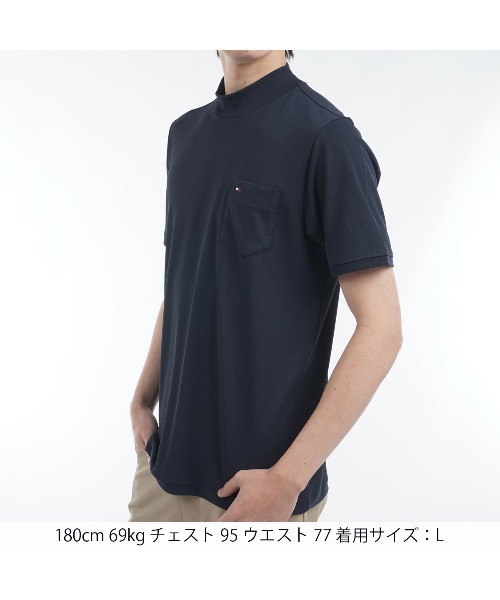 エッセンシャル 半袖モックネックシャツ メンズ TOMMY HILFIGER GOLF エッセンシャル 半袖モックネックシャツ