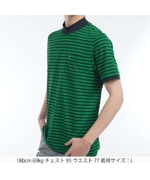 エッセンシャル 半袖モックネックシャツ メンズ TOMMY HILFIGER GOLF エッセンシャル 半袖モックネックシャツ