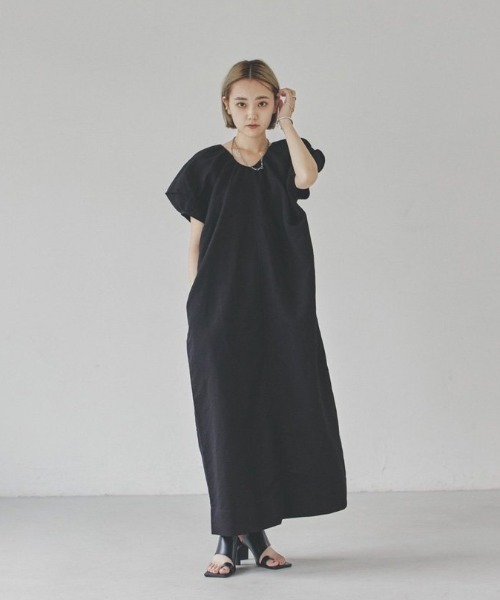 TODAYFUL ワンピース TODAYFUL 「TODAYFUL」 半袖ワンピース 38inch ブラック