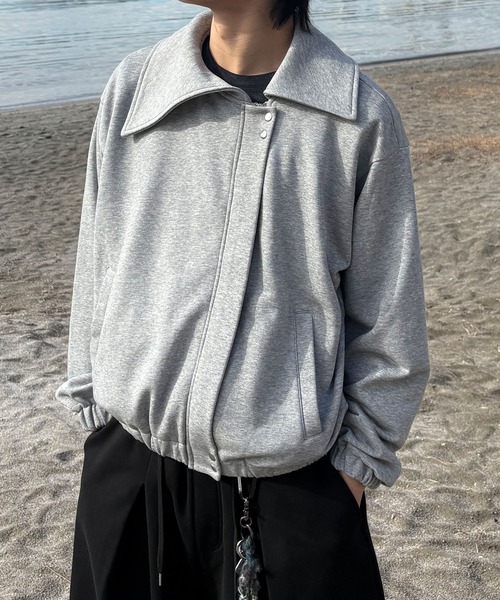 ブルゾン アウター 「EPNK」Asymmetry collar blouson 