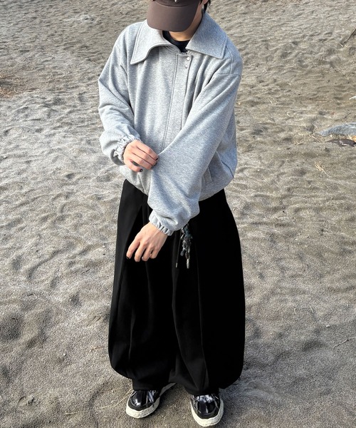 ブルゾン アウター 「EPNK」Asymmetry collar blouson 