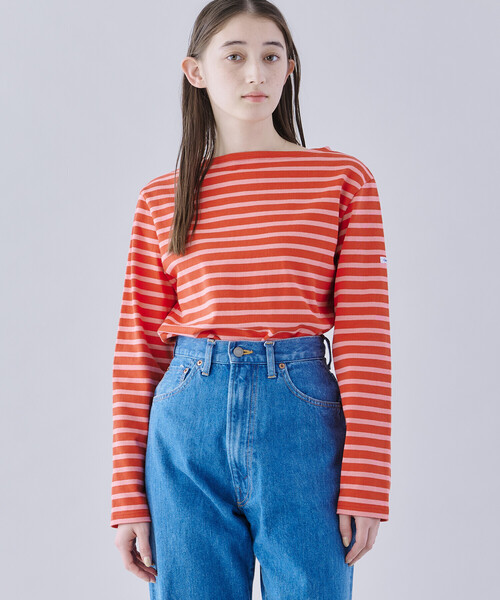 tシャツ ORCIVAL | コットンロード フレンチバスクシャツ WOMEN レディース ORCIVAL tシャツ | コットンロード フレンチバスクシャツ WOMEN